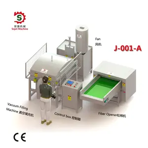 Factory sale memory foam and polyester fiber filling machine with auto filler