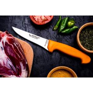 Cuchillo de deshuesado profesional de acero inoxidable, cortador de carne de hueso, Serie Dorada, para Chef de cocina, gran oferta - Product Image 4