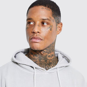 Wholesale Blank Heavyweight 500Gsm Vintage Distressed Oversized <b>Sweatshirt</b> <b>Men</b> Fleece Cropped Acid Wash <b>Hoodie</b> - Product Image 4