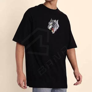 เสื้อยืดกีฬาเทอร์รี่ระบายอากาศสำหรับผู้ชายเสื้อยืดออกแบบโลโก้ขนาดพิเศษทำจากผ้าฝ้ายธรรมดา - Product Image 3