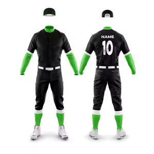 ชุดเครื่องแบบเบสบอลของผู้ชายแห้งเร็วแบบปรับแต่งได้ชุดเสื้อเจอร์ซี่พิมพ์ลายซับลิเมชันกางเกงใส่โลโก้ขนาดพิเศษ - Product Image 1