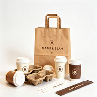 Gobelets en papier personnalisés AT PACK en gros pour les cafés, gobelets à café jetables à double paroi
