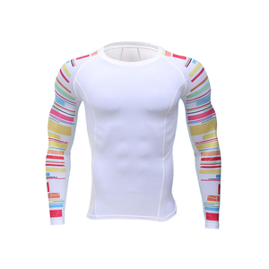 เสื้อแรชการ์ดขายดีสำหรับผู้ใหญ่ ระบายอากาศได้ดี ผลิตจากผ้าสแปนเด็กซ์/โพลีเอสเตอร์ แขนยาว ราคาถูกมาก - Product Image 2