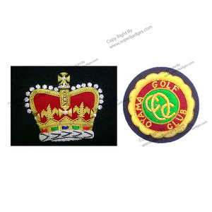 High Quality Customized Embroidered Badges Patches 3D Design Beads Decoration Fashionable Bullion Wire <b>Material</b> Top-notch - Product Image 3