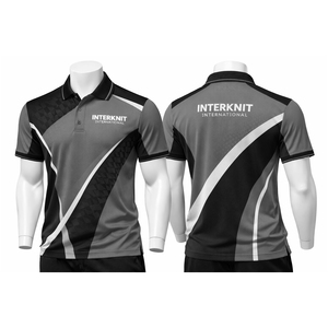 Chemise de sport pour homme à manches courtes, imprimé golf, sur mesure, 100% coton, respirante, séchage rapide, coupe ajustée - Product Image 3