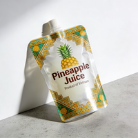 Emballage alimentaire en plastique de qualité alimentaire pour boissons, 150 ml, 1 L, 3 L, 5 L, transparent, debout, poche à boisson transparente avec bec verseur, sac pour céréales