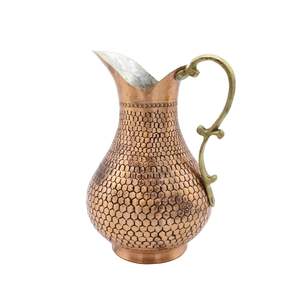 Carafe en cuivre gravée de qualité supérieure, pichet à eau traditionnel pour restaurant, hôtel et café, décoration intérieure, articles de cuisine, restaurant - Product Image 3