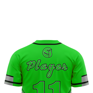 Maillot de baseball respirant pour hommes OEM broderie personnalisée logo bande de sublimation conception vêtements de sport strass pas cher personnalisable - Product Image 4