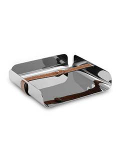 Porte-serviettes en métal argenté simple, décoration de table élégante, adapté aux événements de bureau, aux dîners formels et aux réunions, utilisation sur table - Product Image 4