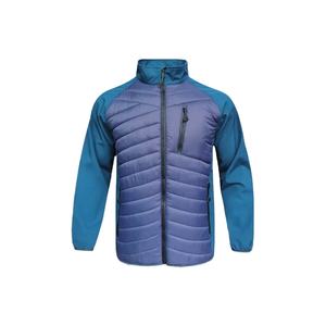 Chaqueta acolchada informal impermeable frontal personalizada CCG2914 para hombre, prendas de vestir gruesas y cálidas para exteriores, cuello levantado, cierre de cremallera, servicio OEM - Product Image 1