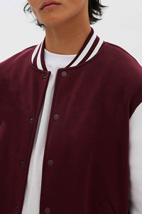Custom Wool Chenille Embroidery Baseball Letterman <b>Jackets</b> <b>Men</b> 2025 Vintage Customized Color Coated Hooded Varsity <b>Jacket</b> - Product Image 2