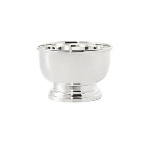 Cuenco de hielo redondo de acero inoxidable Chapado en plata con base para Bar, cuenco y enfriador de vino y champán - Product Image 2