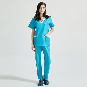 Uniformes del personal del hospital Conjunto de ropa de trabajo Salón de belleza y exfoliante de tienda de mascotas para enfermería para el personal Uniformes DE TRABAJO - Product Image 5