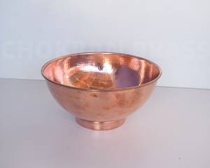 Tazón Redondo de Diseño Nuevo Martillado, Tazón para Servir Fruta Chapado en Cobre, Tazón Grande para Servir Fruta y Platos para el Hogar y Restaurantes - Product Image 4