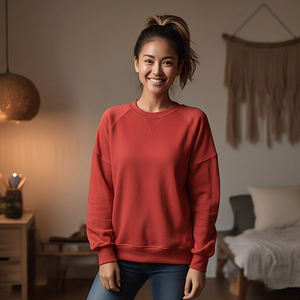 Baggy <b>Sweatshirt</b> Women Blank Crew Neck <b>Long</b> Sleeve 400gsm Fleece Oversize <b>Sweatshirt</b> <b>Ladies</b> Street Style Sweat Shirts Women - Product Image 6