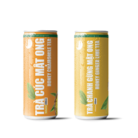 Produk OEM teh Herbal kesehatan teh Premium bunga teh 330ml kaleng minuman lembut grosir teh Mint Matcha