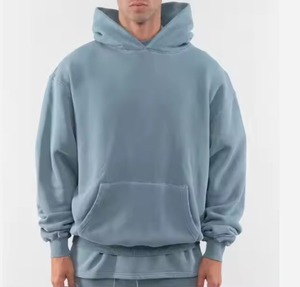 Superior Quality <b>Thick</b> <b>Fleece</b> Anti-shrink Men's Hoodie Heavyweight 100% Cotton Street Style Hoodie For Men Best Price - Product Image 5