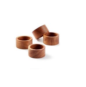 Porte-serviettes en bois décor de fête fait à la main ronds de serviette en bois pour Table dîner Table à manger réunions de famille de tous les jours - Product Image 3