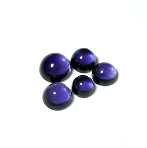 Iolite Naturelle de Haute Qualité, Cabochon Rond Taille Brillant, Pierre Précieuse Libre de 2-5mm, Qualité Supérieure pour la Fabrication de Bijoux DIY - Product Image 1