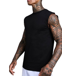 Venta al por mayor ropa de gimnasio para hombre uniforme transpirable algodón camiseta sin mangas cónica gran oferta ropa de entrenamiento personalizado Fitness culturismo Stringers - Product Image 1