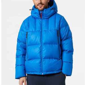 Veste matelassée pour homme, style streetwear décontracté, col montant, motif lettres, manches bouffantes, chaude pour l'hiver, personnalisable - Product Image 1