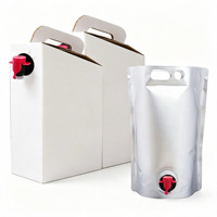 Bolsa Personalizada con Grifo Dispensador, 1L 2L 3L 5L 10L 20L, Bolsa de Aluminio BIB para Café, Vino, Jugo y Bebidas
