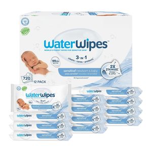 Meilleur <span class=keywords><strong>prix</strong></span> pour les lingettes <span class=keywords><strong>WaterWipes</strong></span> Sensitive+ pour nouveau-nés et bébés, 3-en-1 : nettoie, soigne, protège, 99,9% d'eau, non parfumées et hypoallergéniques - Product Image 1