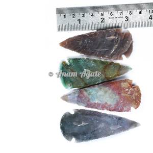 Punta de flecha de piedra de pedernal de ágata elegante de 8 pulgadas para joyería, regalos o cristales curativos - Product Image 4