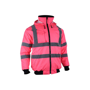 Logo personnalisé Veste d'hiver de construction avec haute visibilité manches longues jaune et noir vêtements de sécurité réfléchissants pour le travail - Product Image 1