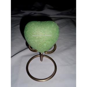 Urna de cremación de recuerdo con estampado de pata en forma de corazón de Metal de Color gris con soporte Decorado Suministros funerarios Urnas de cremación - Product Image 6