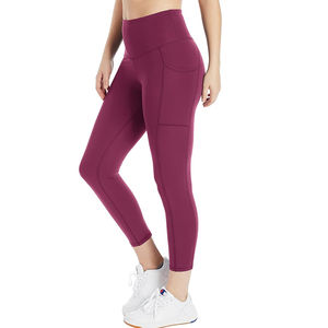 Pantalones de yoga para levantamiento de cadera de secado rápido de cintura alta con logotipo personalizado, pantalones acampanados ajustados de pierna ancha, mallas deportivas para gimnasio para mujer - Product Image 3