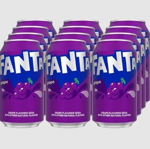 Soda à la Gomme de Raisin Fanta de Qualité Supérieure, 355 ml (12 oz), Lot de 12 Canettes, Boisson Gazeuse Rafraîchissante, Saveur Populaire aux États-Unis - Product Image 5