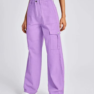 กางเกงยีนส์ขาสั้นสำหรับผู้หญิงกางเกงยีนส์ขาสั้นผ้าฝ้ายหลายกระเป๋า100% สำหรับใส่ทำงานปาร์ตี้เซ็กซี่ย้อมสีเรียบสั่งจำนวนมาก - Product Image 1