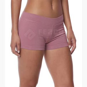 Women's Ribbed Breathable Yoga Shorts with <b>Drawstring</b> Waist High Stretch Active Padded Design for Enhanced Comfort - Product Image 6
