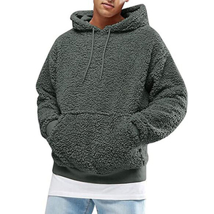 Sudadera con capucha para hombre, material transpirable, Capucha ajustable, bolsillo delantero, mezcla de algodón, tela suave, cómoda para gimnasio o viajes - Product Image 5