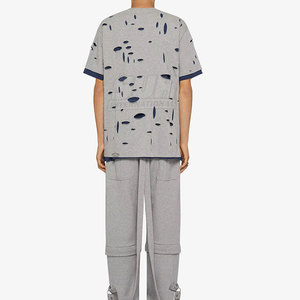 Service OEM T-shirt ample uni imprimé sur mesure pour homme 100% coton écologique à séchage rapide respirant en gros - Product Image 3