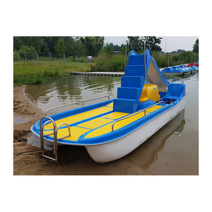 Bote de pedales duradero para el lago, paseo en remo, verano, diversión, actividad en la playa, recreación al aire libre, embarcación de plástico - Product Image 6