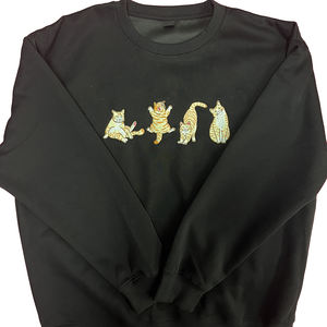 สเวตเชิ้ตใส่สบายของผู้ชายแฟชั่นสตรีทแวร์ผ้าฝ้าย100% ปักลายด้วยพลอยเทียมสำหรับฤดูหนาว - Product Image 2