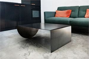 Vintage Modern Black Steel Coffee <b>Table</b> for Kitchenware Office Home Restaurant Living Room Garden Decoration Made in India 2023 - Product Image 2