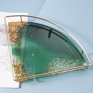 Plateau de service en résine effet tourbillon de luxe, design artistique moderne, organisateur pour table de cuisine, salle à manger et décoration intérieure, par HAND MADE CRAFT - Product Image 4