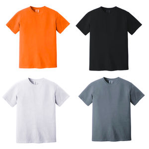 Camiseta de algodón con logotipo personalizado de estándar europeo 100% algodón informal de media manga corta de talla grande técnica lavada de alto peso pesado Te - Product Image 6