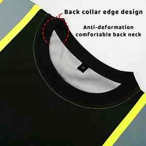 2025 alta calidad transpirable alta visibilidad construcción hecha a medida reflectante Hi Vis camisa de TRABAJO ROPA DE SEGURIDAD camiseta - Product Image 2