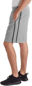 Stylish <b>Men's</b> Black Mid-rise Casual <b>Shorts</b> Solid Woven Knitted <b>Zip</b> Fly Button Closure Four <b>Pockets</b> Eco-Friendly Regular Fit - Product Image 2
