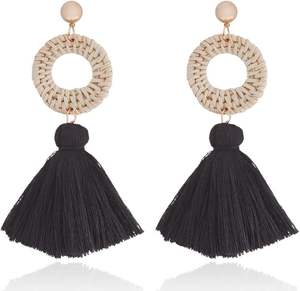 Boucles d'oreilles créoles d'été du Vietnam légères et écologiques de Bohème innovante Cadeau Beauté Alliage pour femmes - Product Image 1