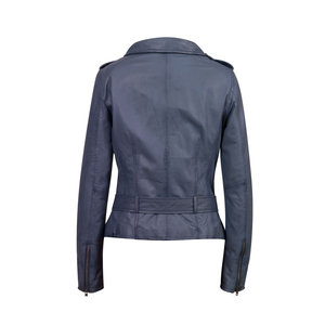 Vestes en cuir pour femmes personnalisées de qualité supérieure, confortables, faites à la main, respirantes, nouveau design, avec décoration en toile brodée - Product Image 4