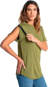 Best Quality Adaptive Clothing for Disabled Adult Post Surgery Recovery Shirt with Shoulder and Side <b>Snap</b> Access - Product Image 3