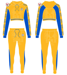 Survêtement Sigma Gamma Rho brodé pour femmes, coupe ajustée |   Costume sur mesure brodé pour femmes de la sororité SGR, style grec ajusté - Product Image 2