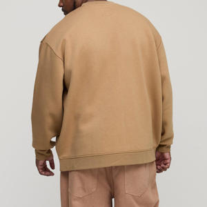 Sweat-shirt d'hiver surdimensionné à col rond avec logo personnalisé, 100 % coton épais 500 g/m², le plus vendu en 2026 – Nouveaux sweats à capuche très demandés - Product Image 3