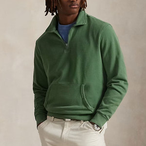 Pas Cher Prix Vente en Gros Fabricant Séchage Rapide Hommes sweats à capuche Bas quantité minimale de commande Léger Confortable Tissu Demi Zip Sweat - Product Image 1