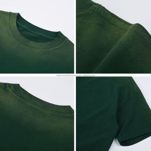 T-shirt en jersey de coton épais pour homme Sialverse, délavé vintage, effet soleil, coupe ample, qualité supérieure, vêtements décontractés pour homme, streetwear - Product Image 3